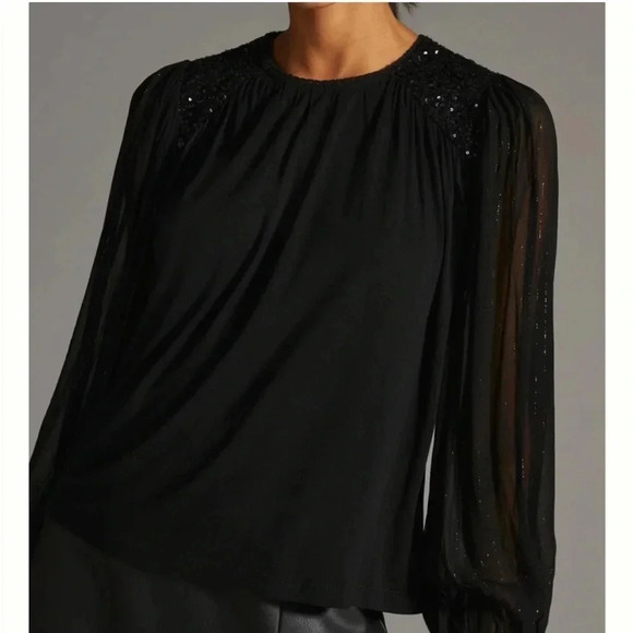 Anthropologie blank London sequin top - Picture 2 of 13